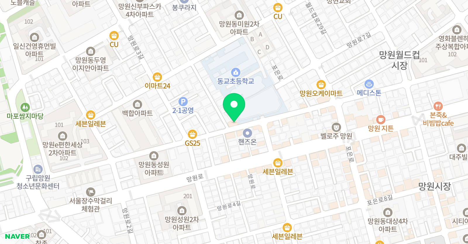 M&M 이화음악학원 위치