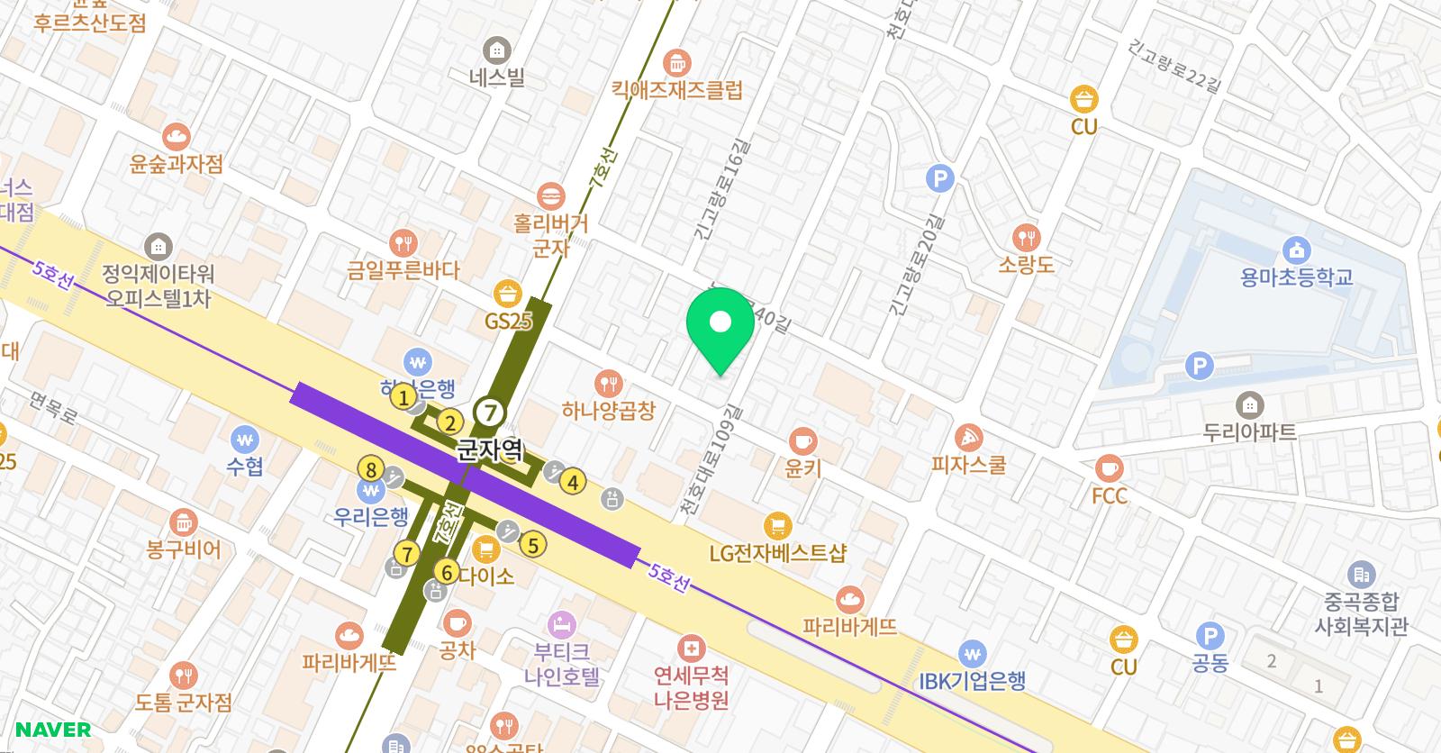 오도율 위치