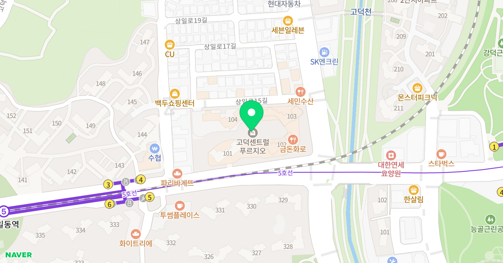 한우리 독서토론논술 고덕센트럴푸르지오 논술교습소 위치