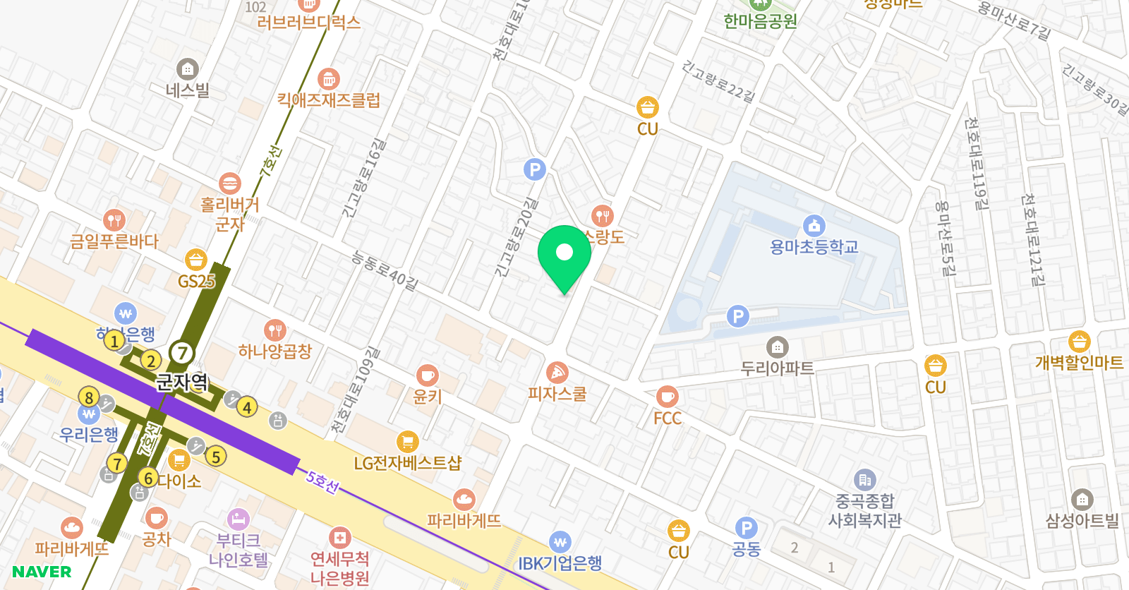 팝콘 수학학원 위치