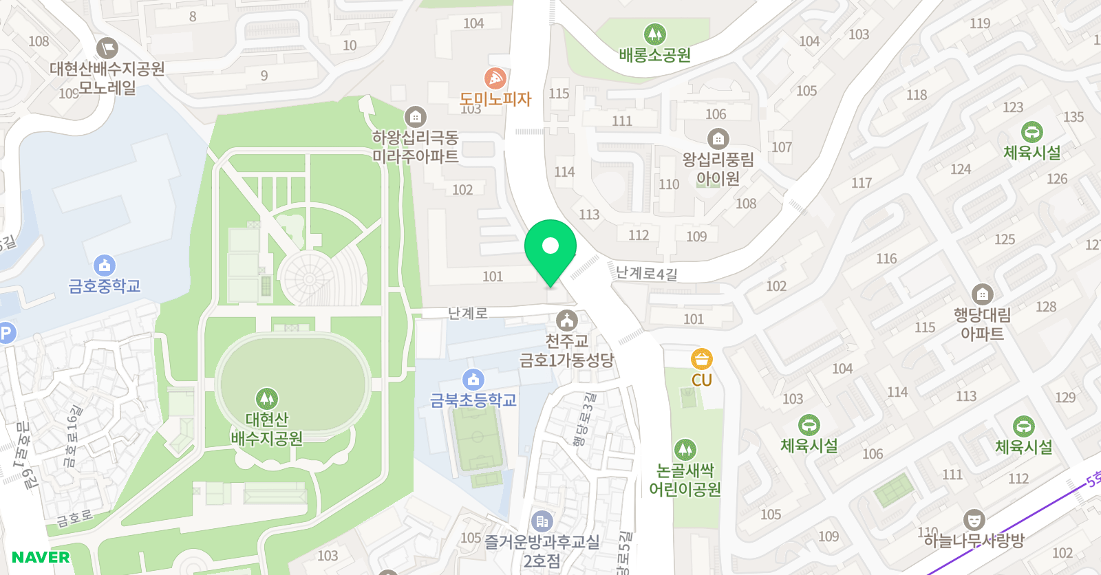 마스터플랜 원어민영어회화 위치