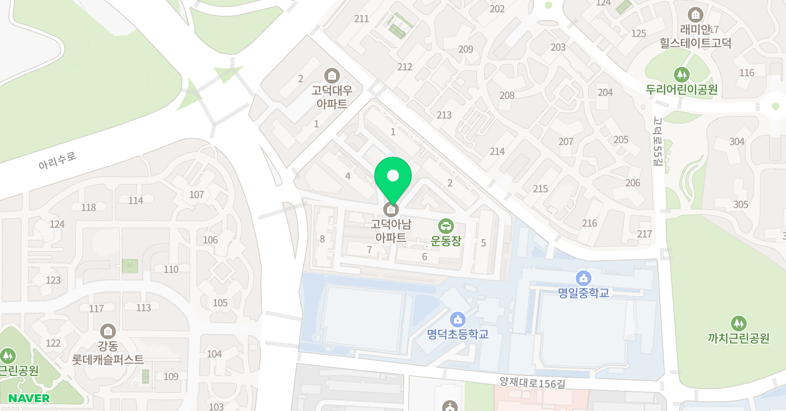 바다리더스 영어학원 위치