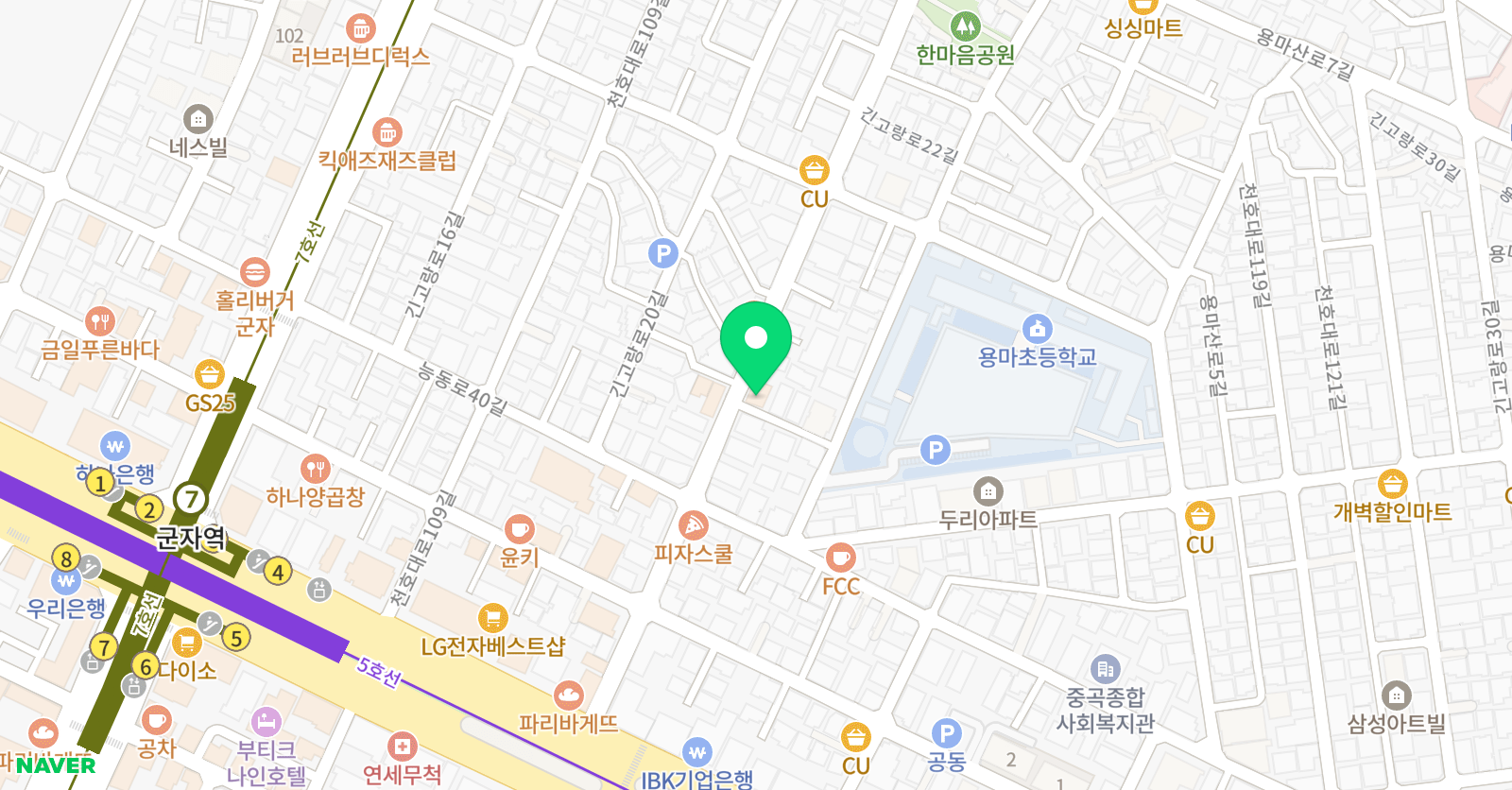 플로라 음악학원 위치