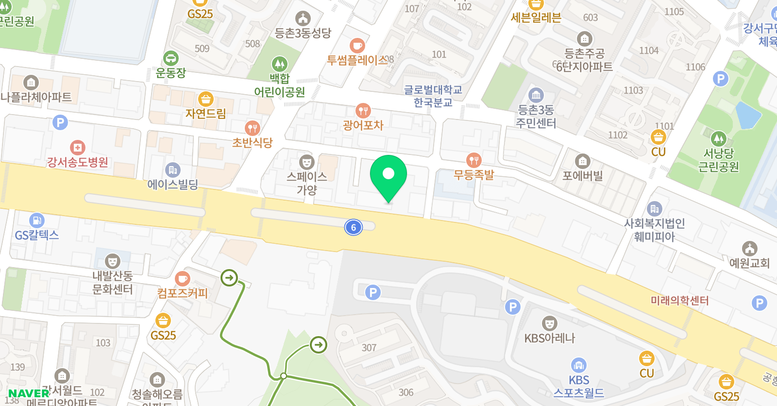 청담어학원 강서브랜치 위치