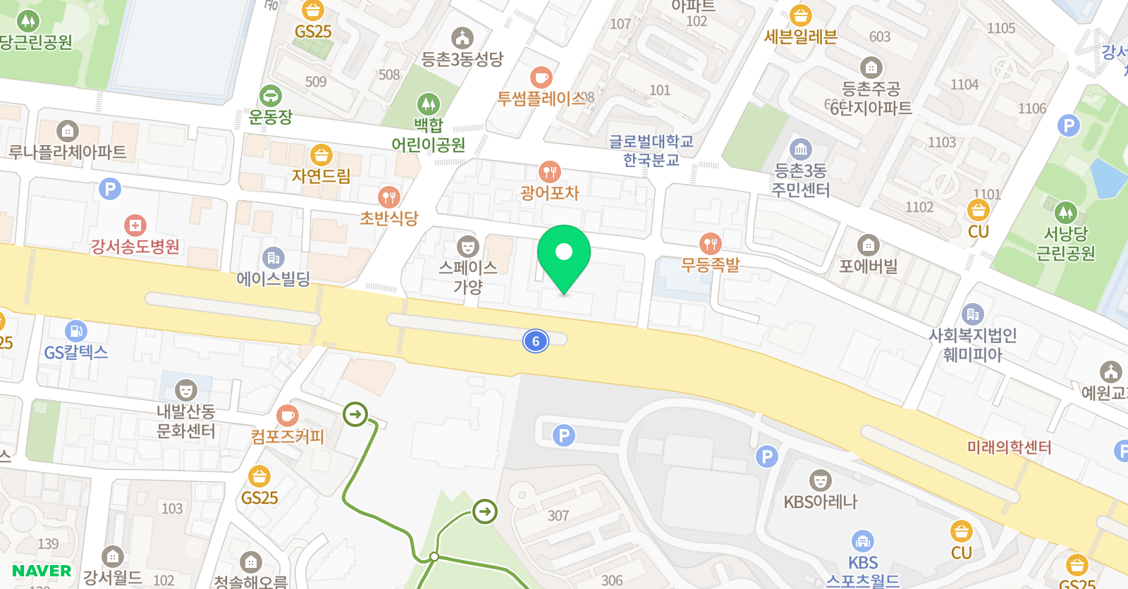 에이프릴 어학원 강서제1캠퍼스 위치