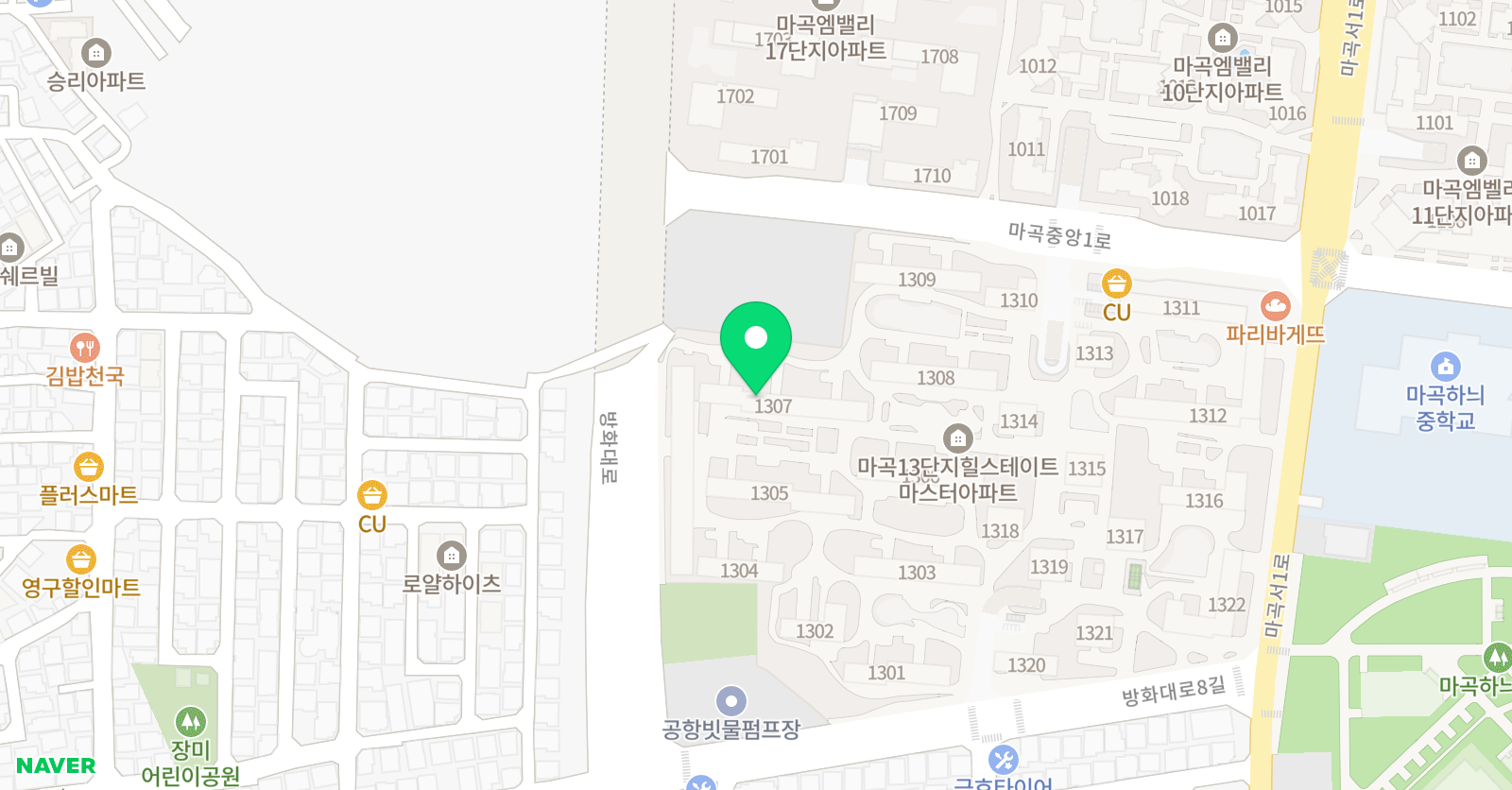 링키영어 마곡 13단지점 위치