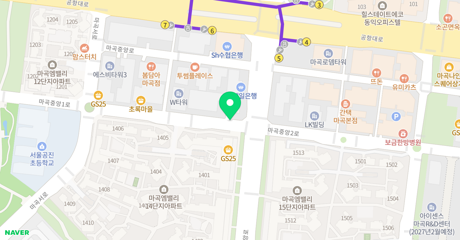 KC GYM 킥복싱 복싱 마곡점 위치