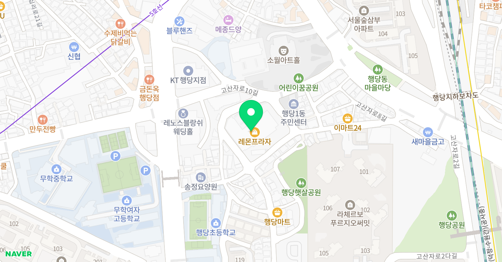 성동FC 행당점 위치