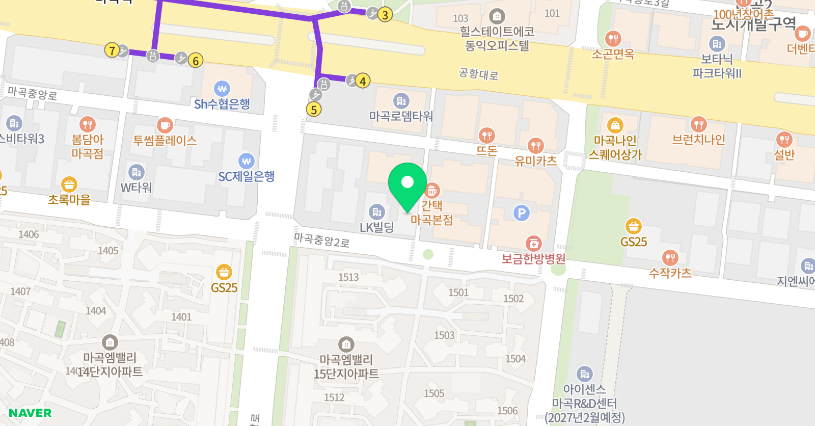 YBM 잉글루 마곡엠밸리캠퍼스 위치
