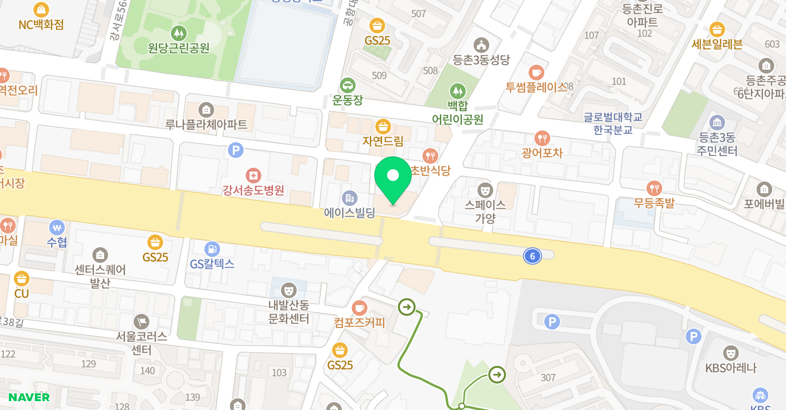 외대HS 어학원 강서등촌 위치