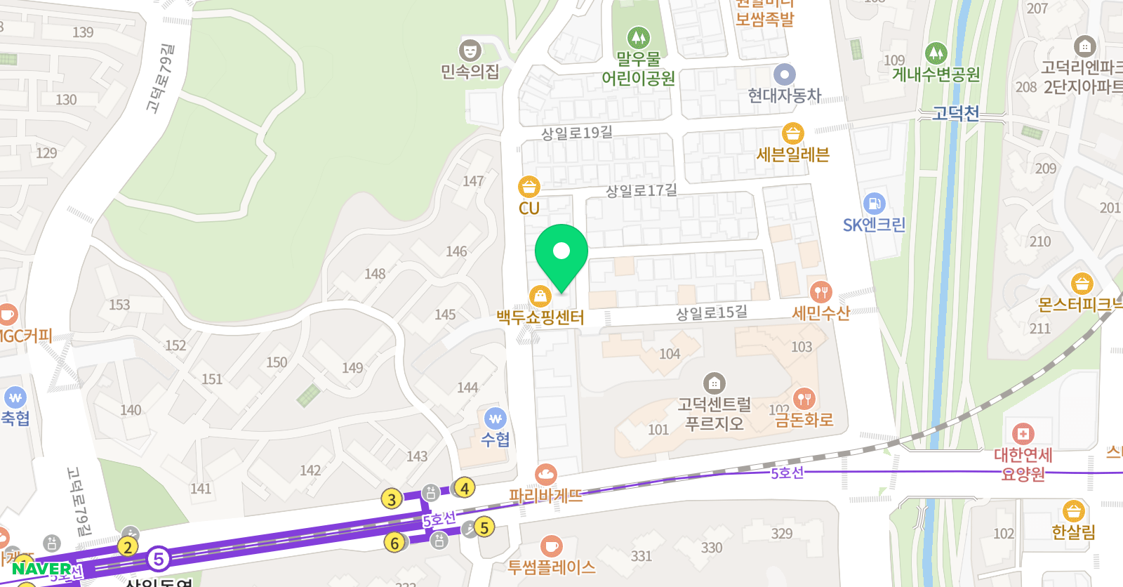 콘다 교육학원 상일점 위치