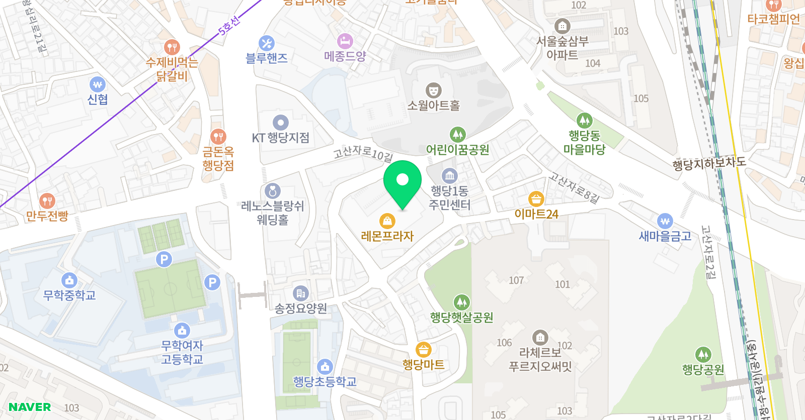 심슨어학원 비바키즈 성동캠퍼스 위치
