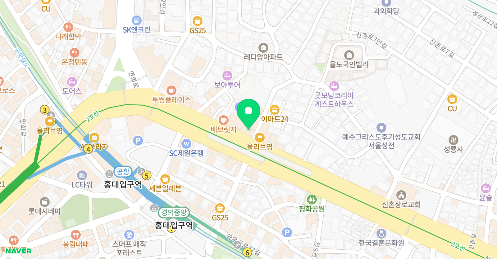 디자인창조의아침 미술학원 위치