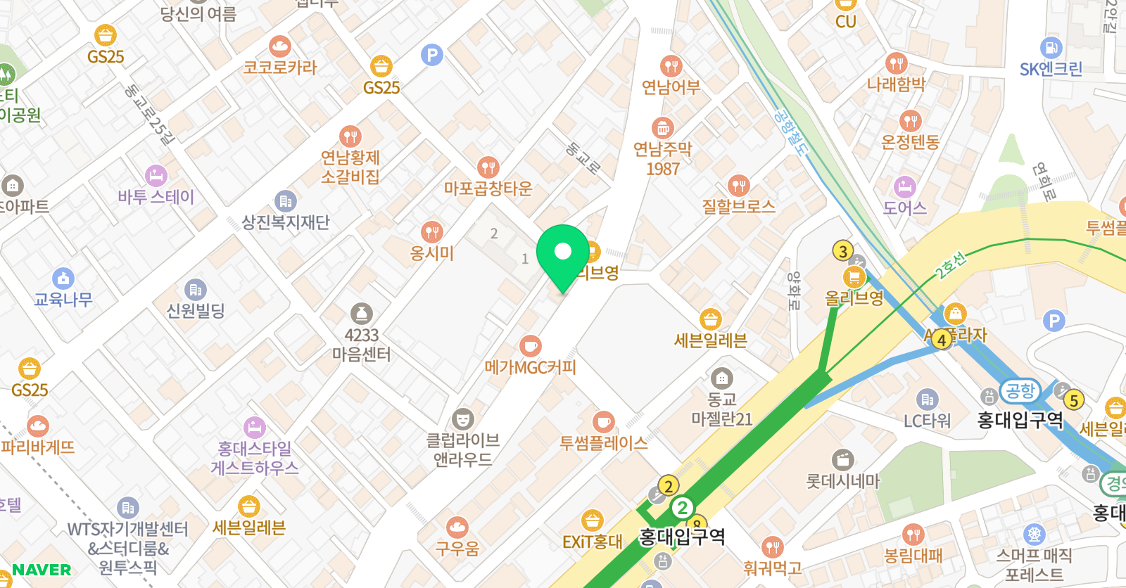 티에스오엘 실용음악학원 위치