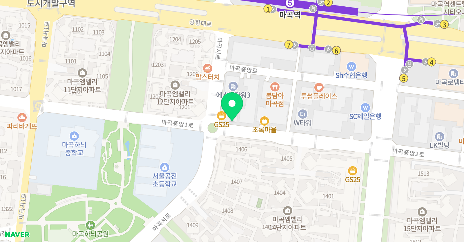 파워점핑 줄넘기 마곡점 위치