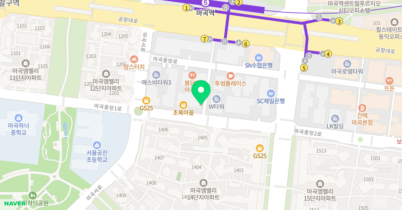 마곡채원 수학 위치