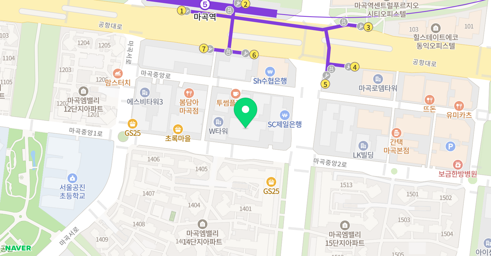엠오에듀 학원 위치