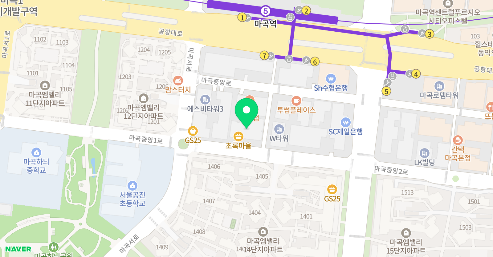 엠 수학교습소 위치