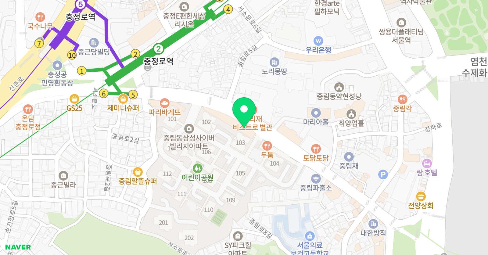 오선생 영어수학 학원 위치