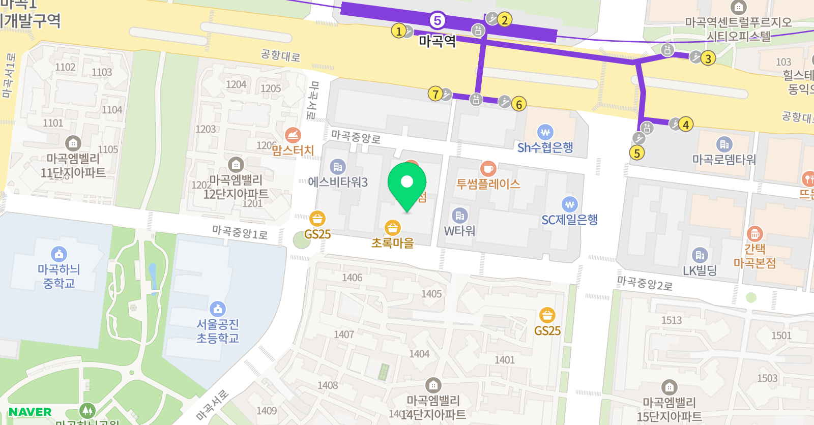 목동스칼렛 학원 위치