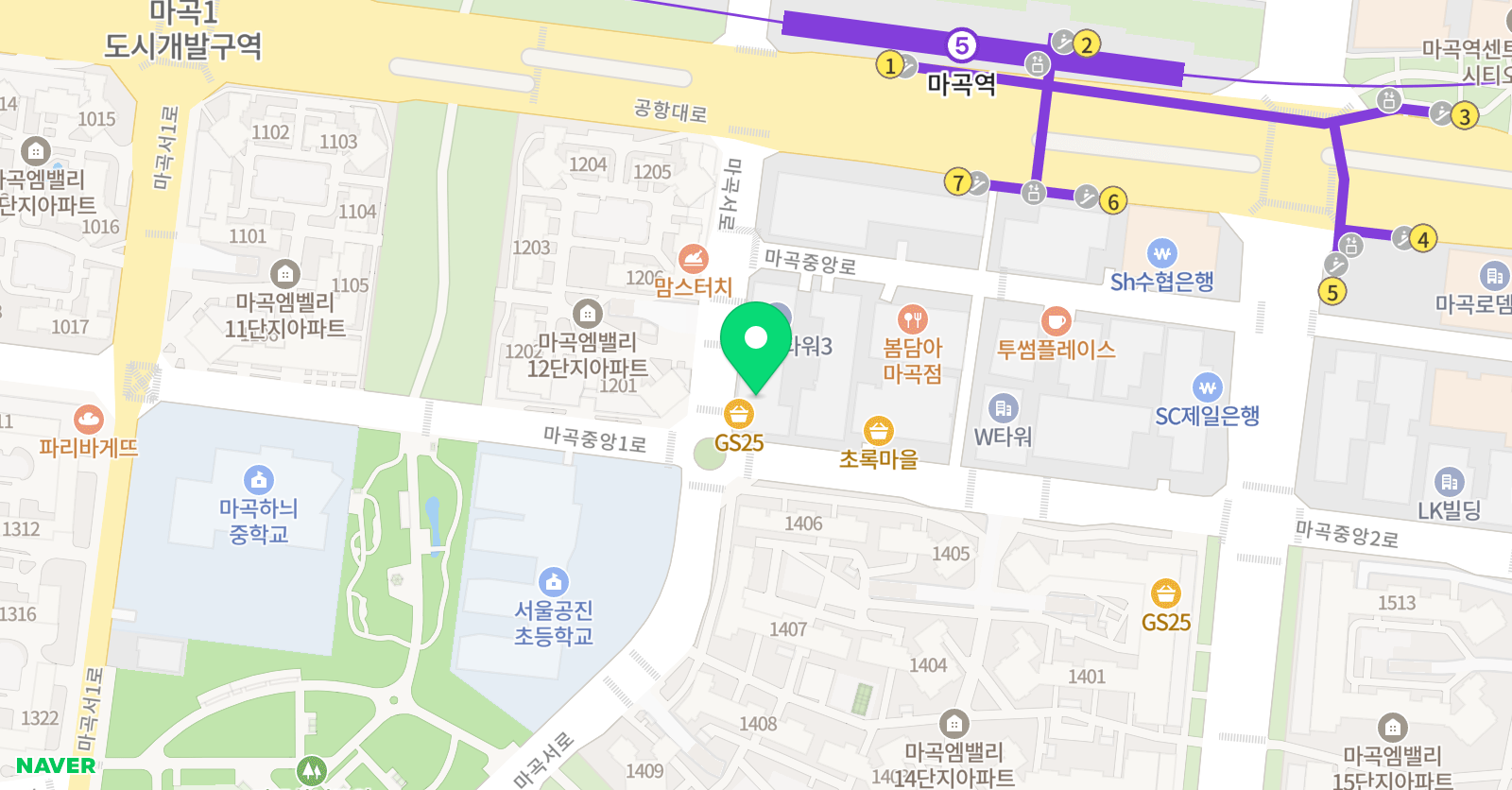 대치은마 수학학원 대치점 위치