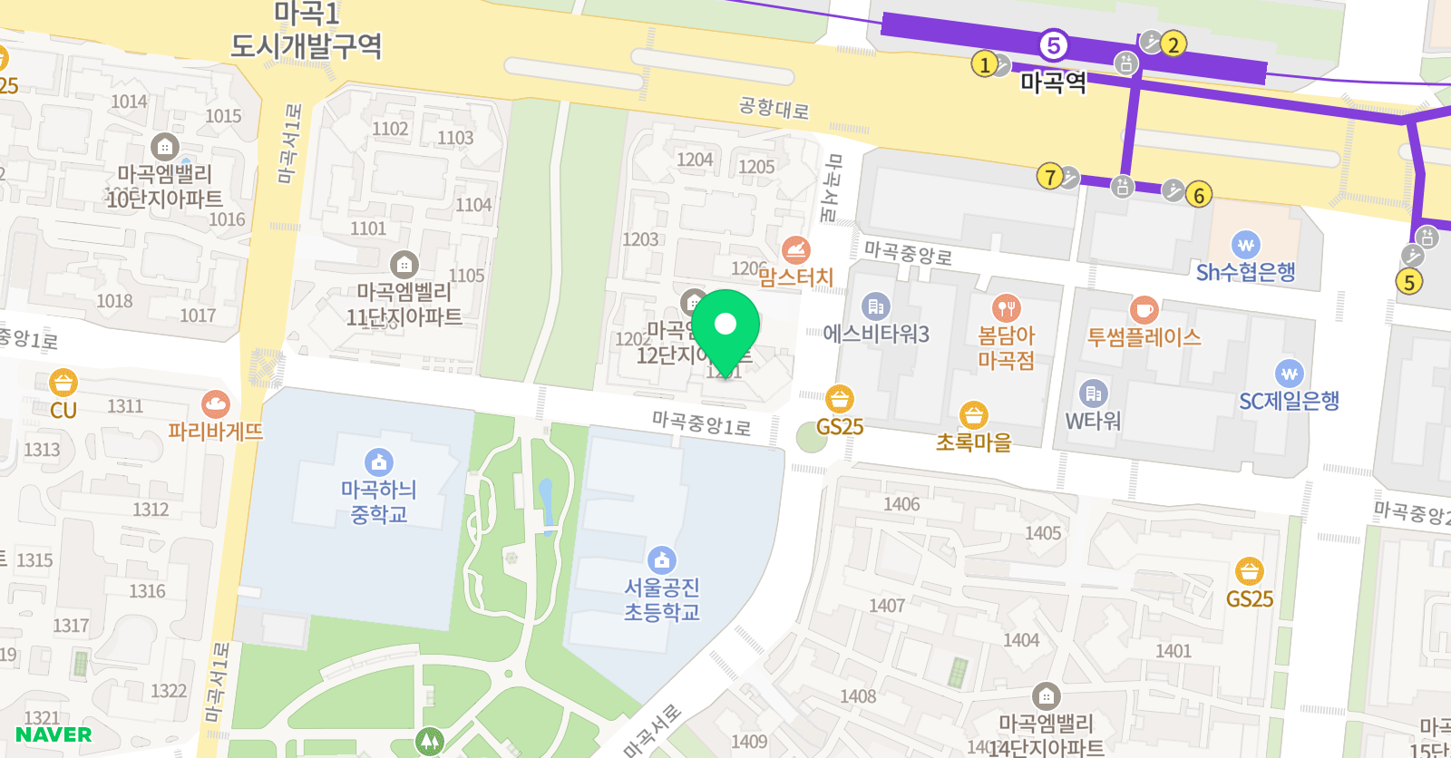 마곡필아트 미술교습소 위치