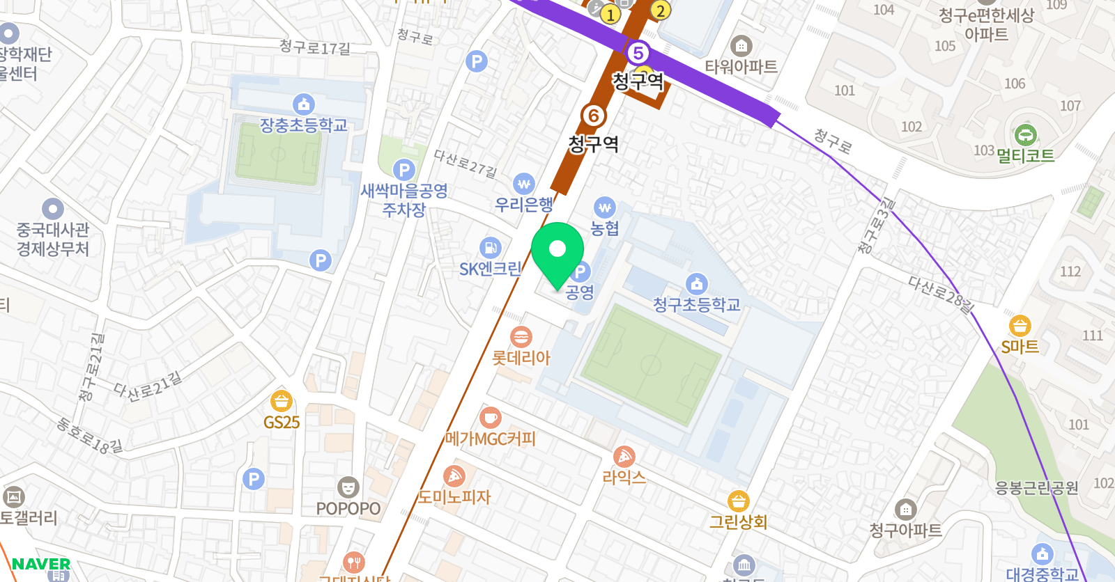 아트오브MMA 신당점 위치