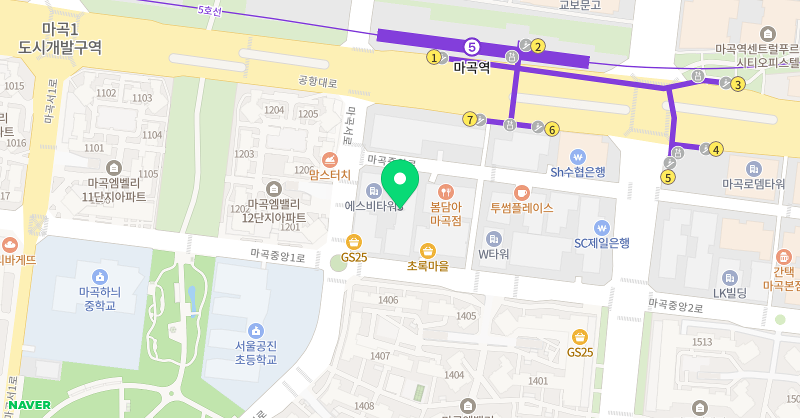 우리말해스피치 학원 마곡본원 위치