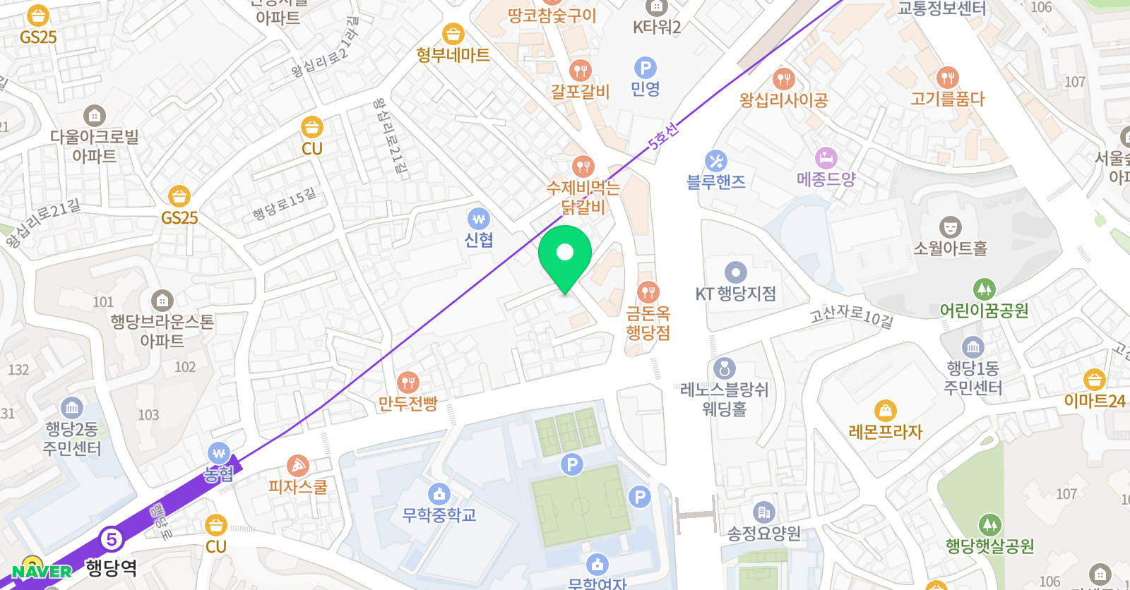 리앤제이 학원 위치