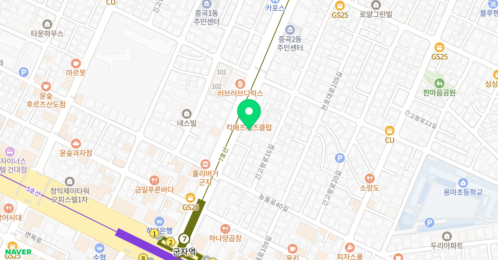 마스터플래너 원어민영어회화 위치