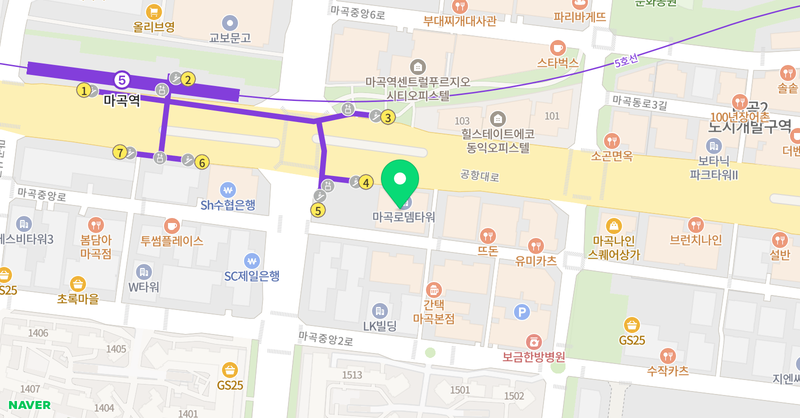 라벤더 필라테스폴댄스스튜디오 마곡점 위치