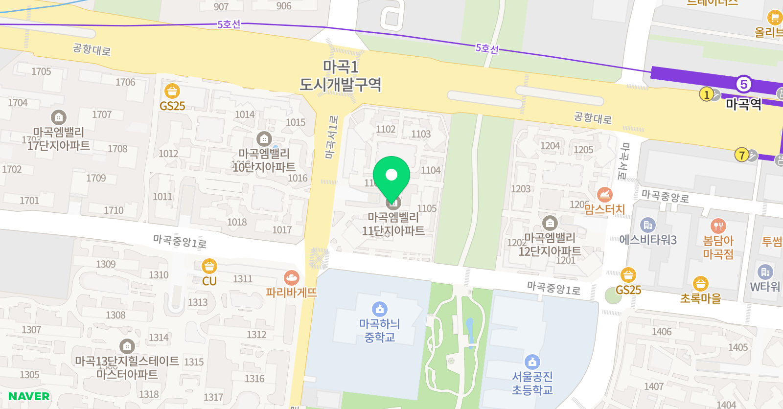 아인 음악학원 위치