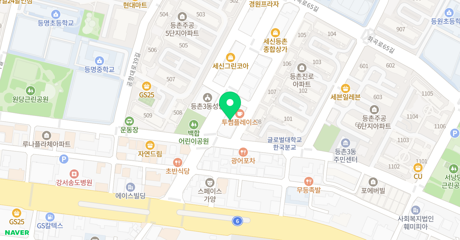 퍼시픽스포츠그룹 강서점 위치