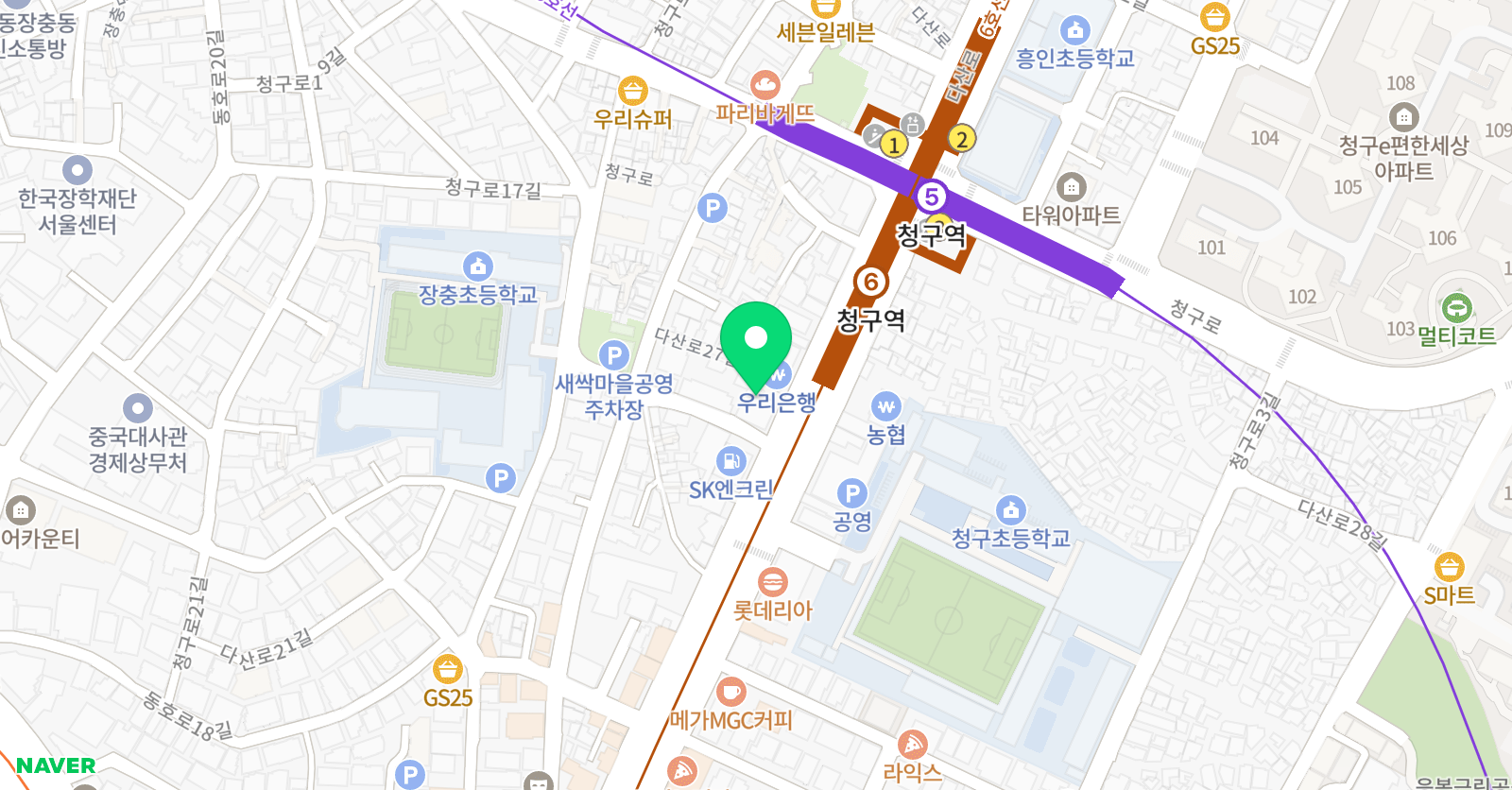 올빛 어학원 위치