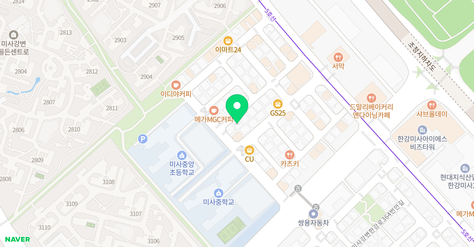 윤선생우리집앞 영어교실 미사중앙 위치