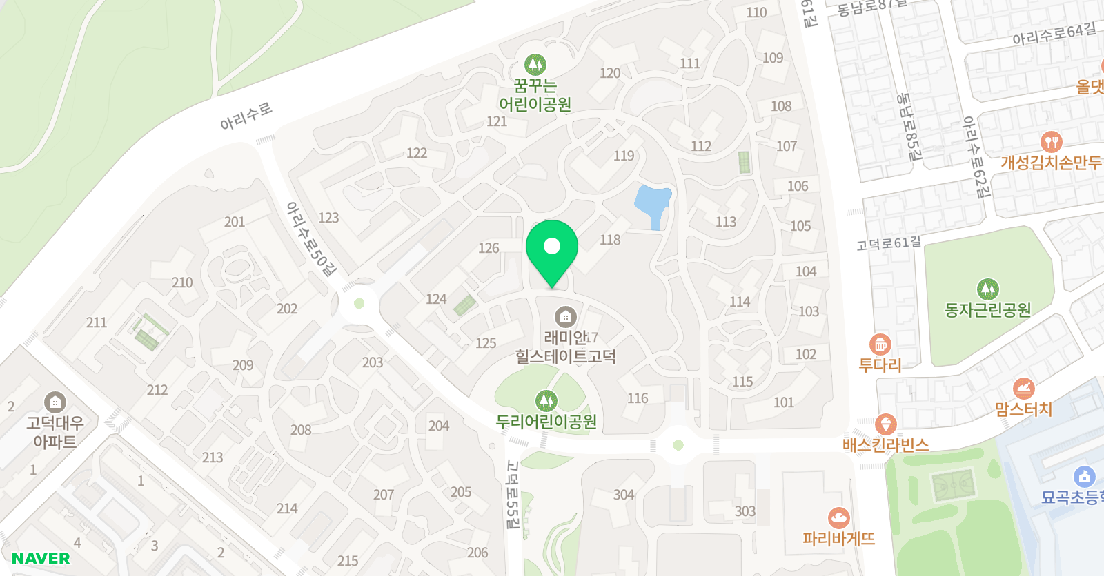 플레이팩토 고덕센터 위치