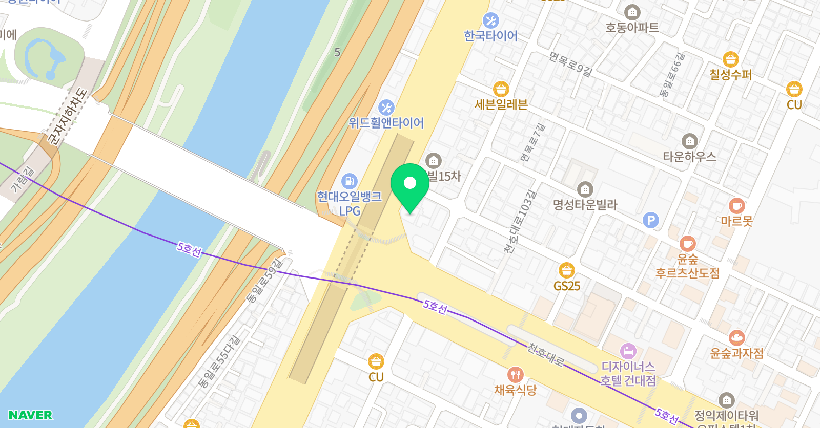 군자 영어회화 위치