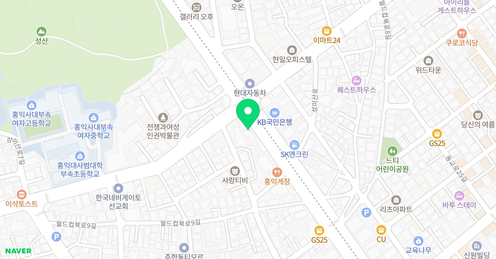 WS 복싱클럽 서교점 위치