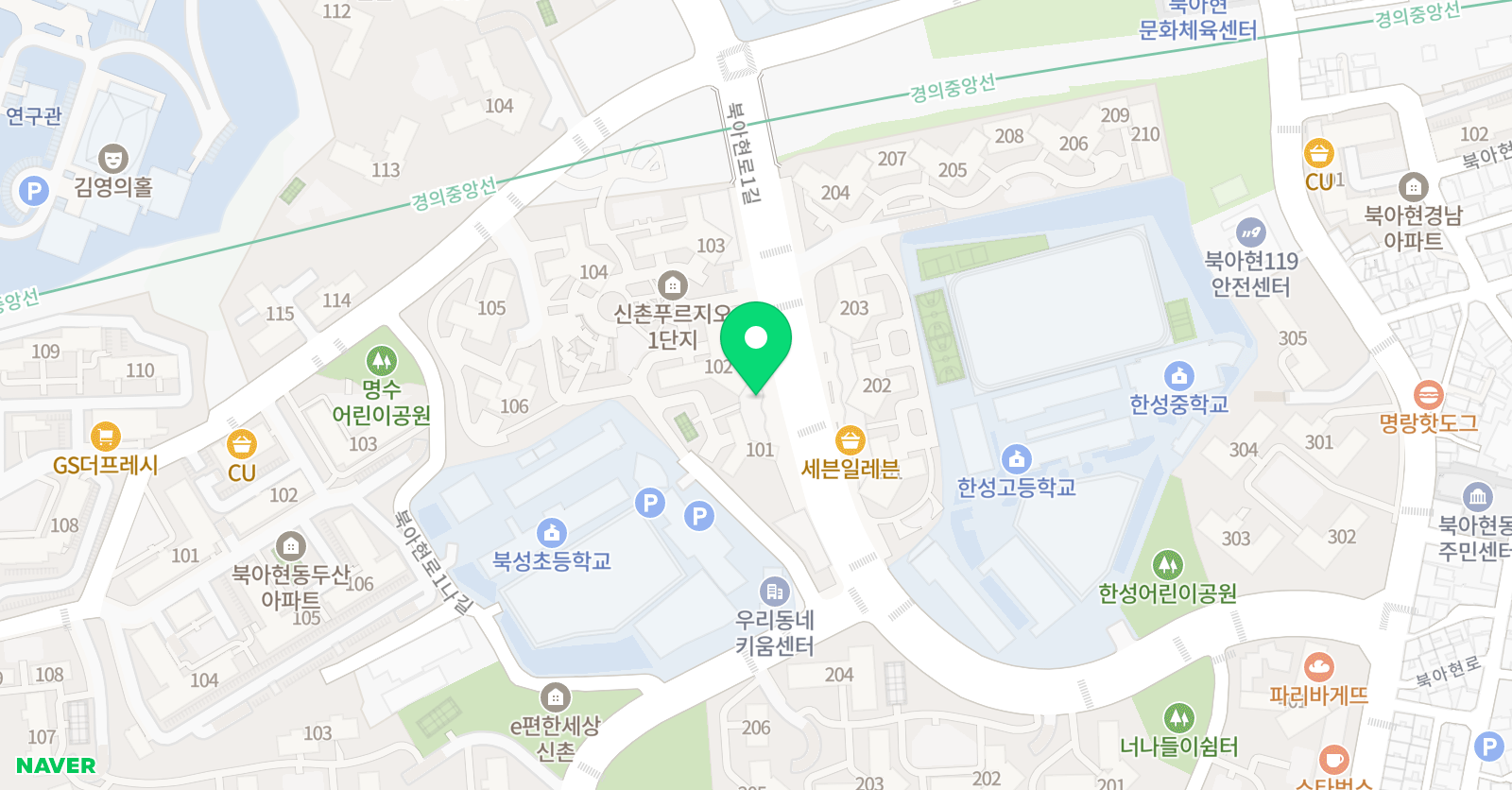 삼성 영어 셀레나 아현교실 위치