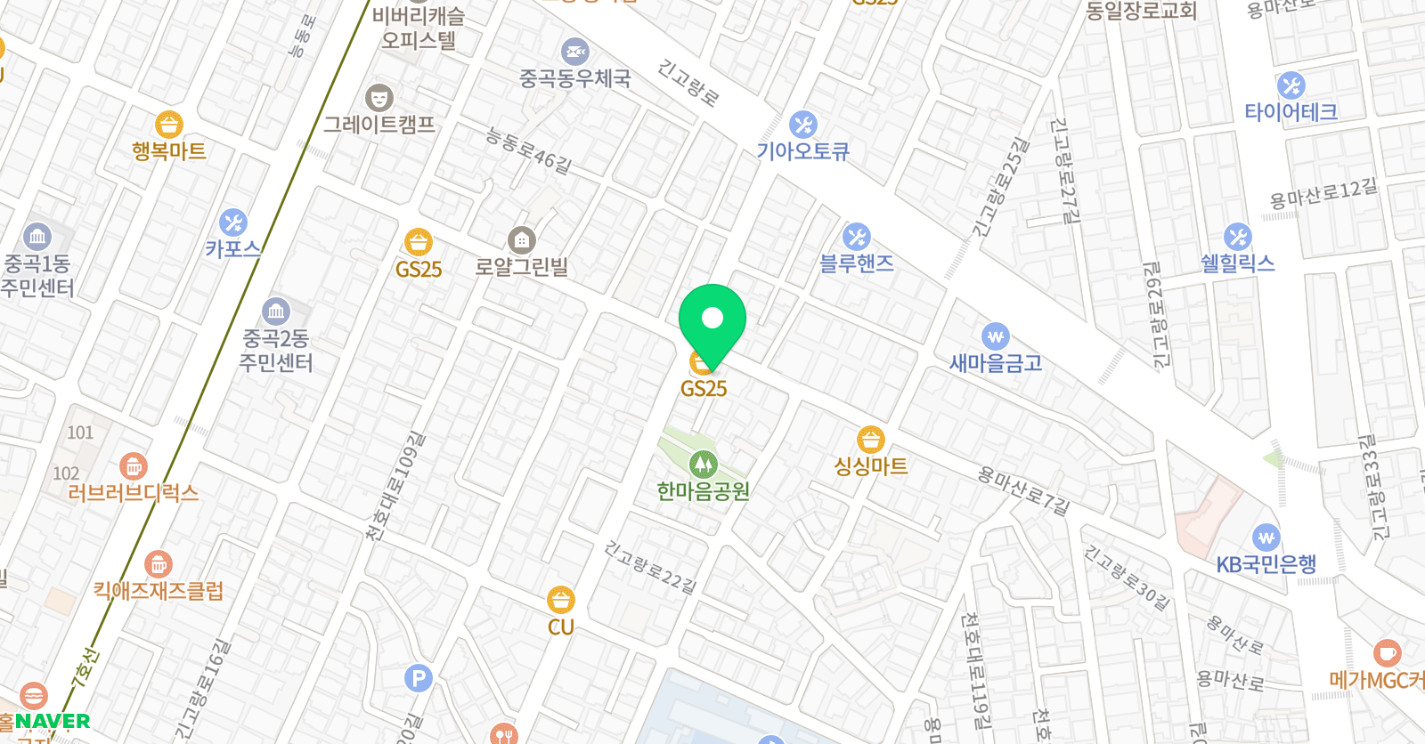 뮤엠 영어 용마캠퍼스 위치