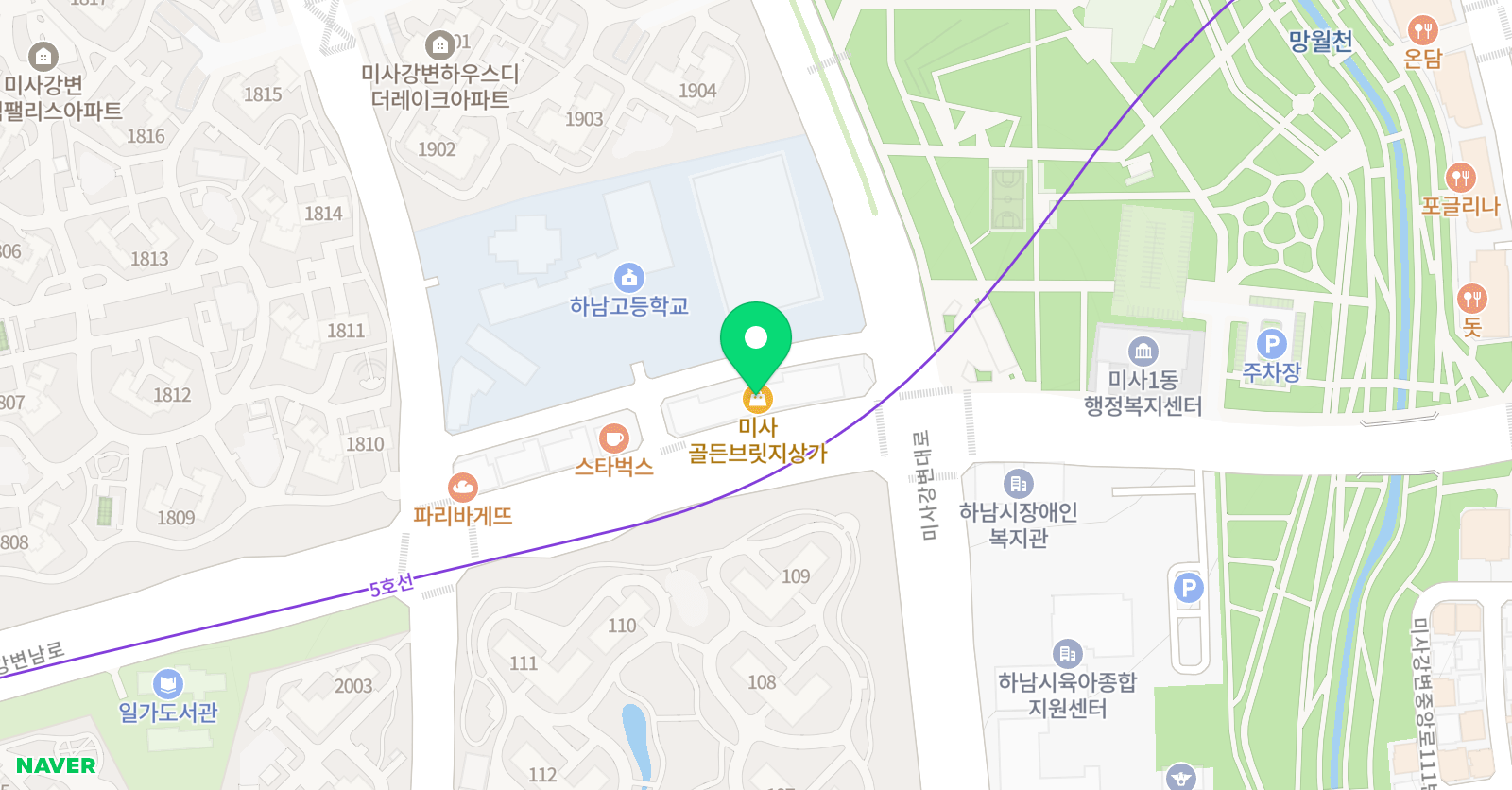 제니 영어독서클럽 미사점 위치
