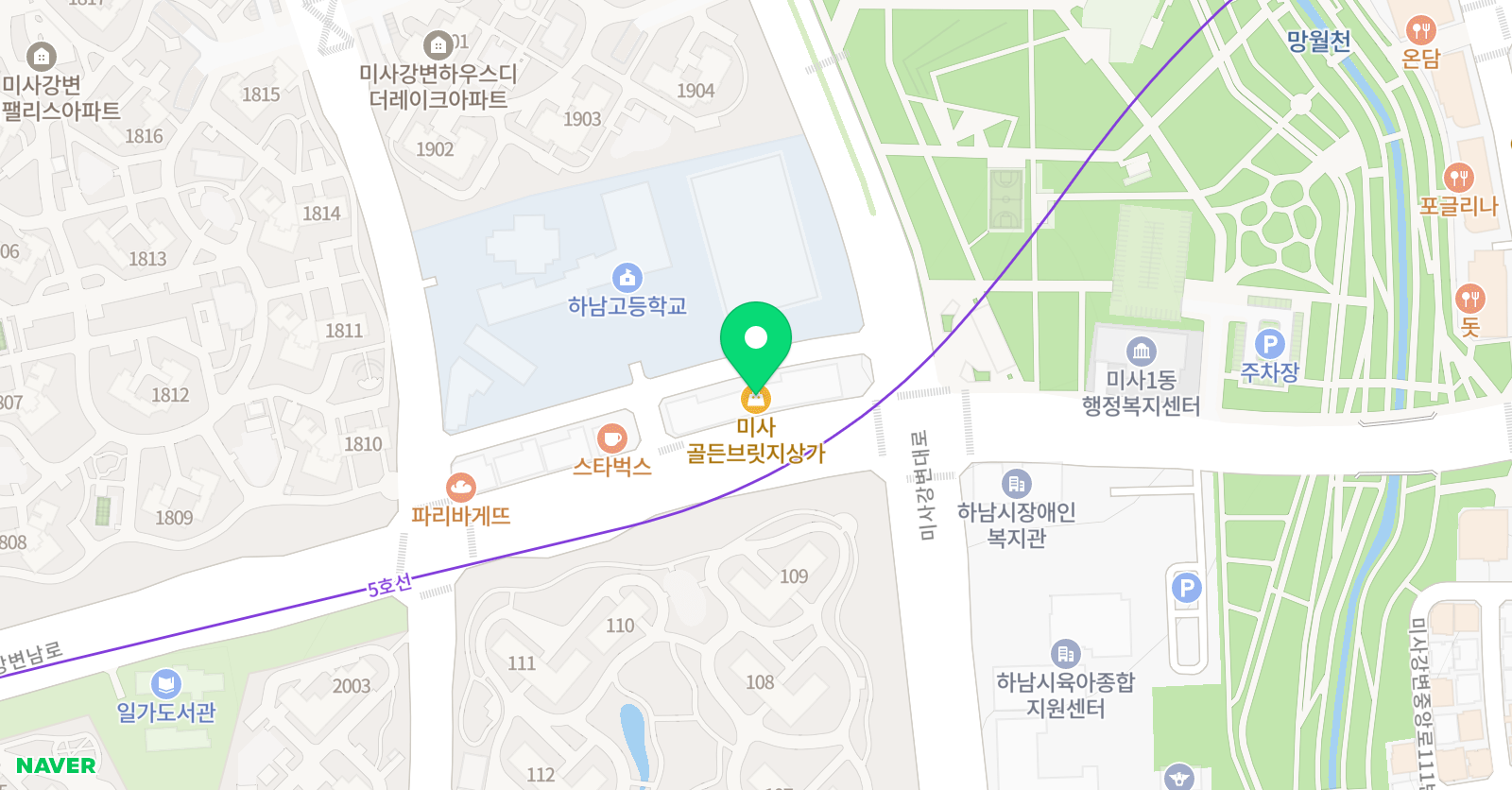 미사비바체 음악학원 위치