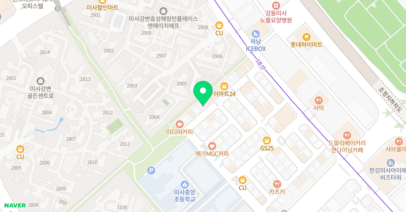 미사뮤직슐레 음악교습소 위치