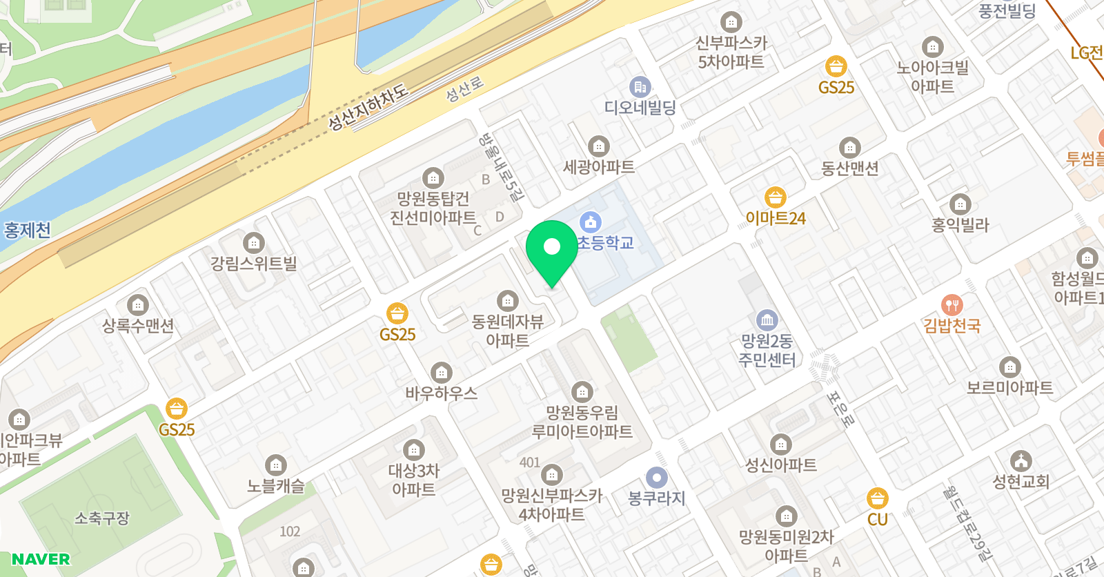 링키영어 망원점 위치