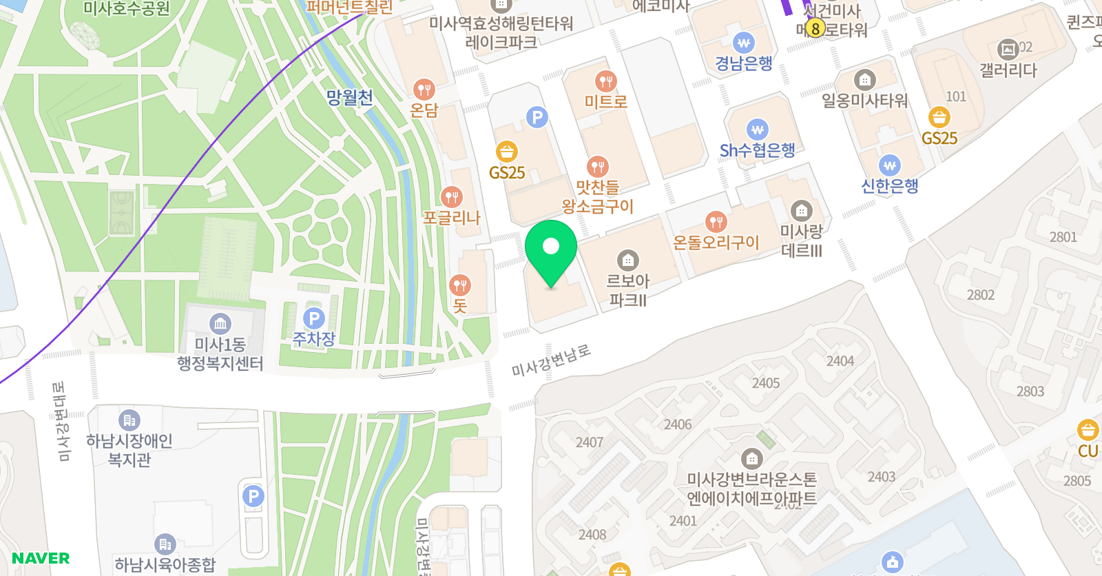 엠제이 영수학원 위치