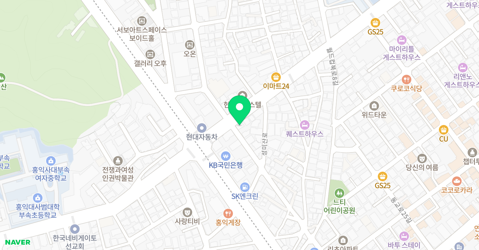 앨빈뮤직스튜디오 아카데미 위치