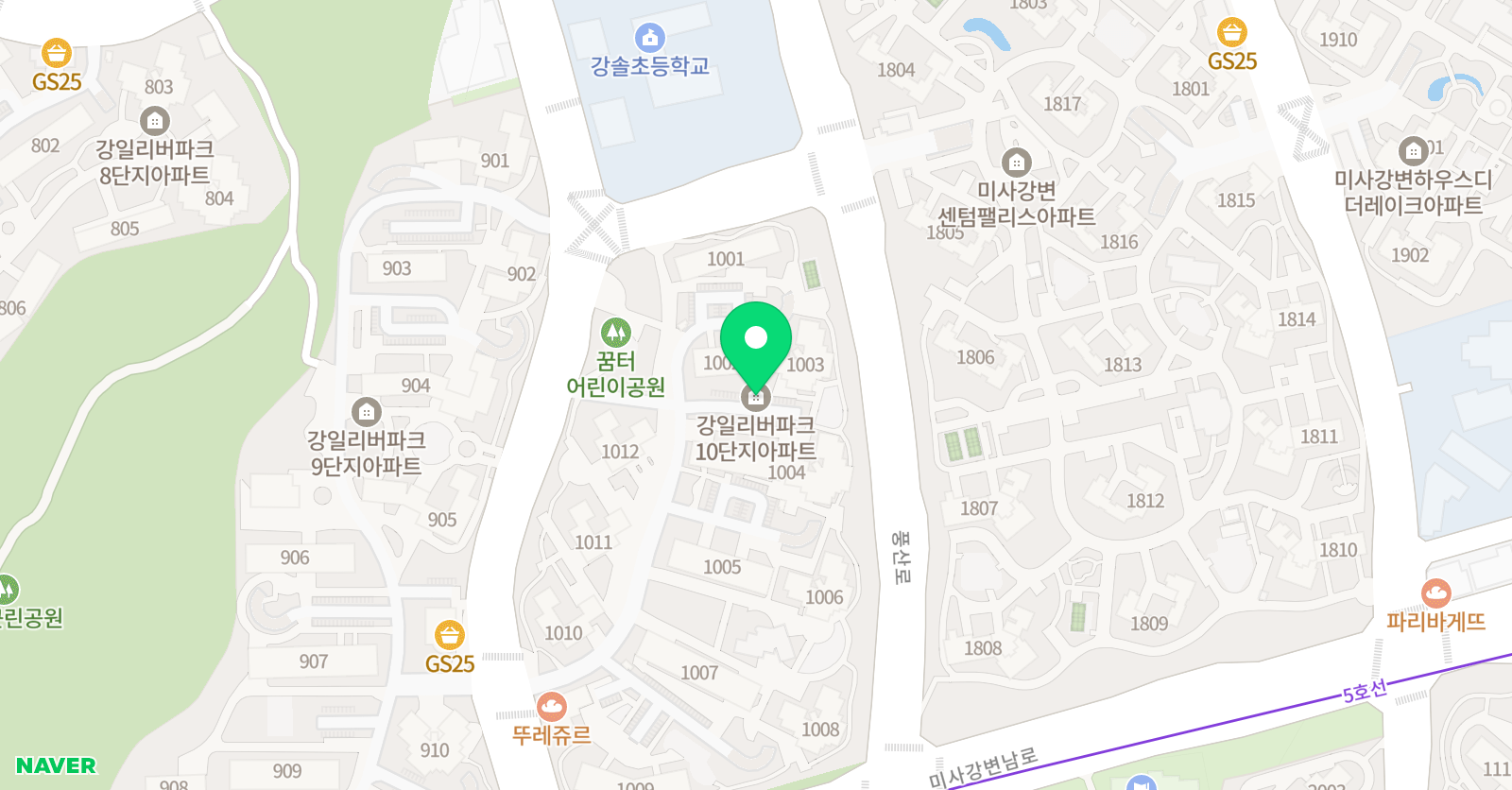 링키영어 강일리버파크점 위치