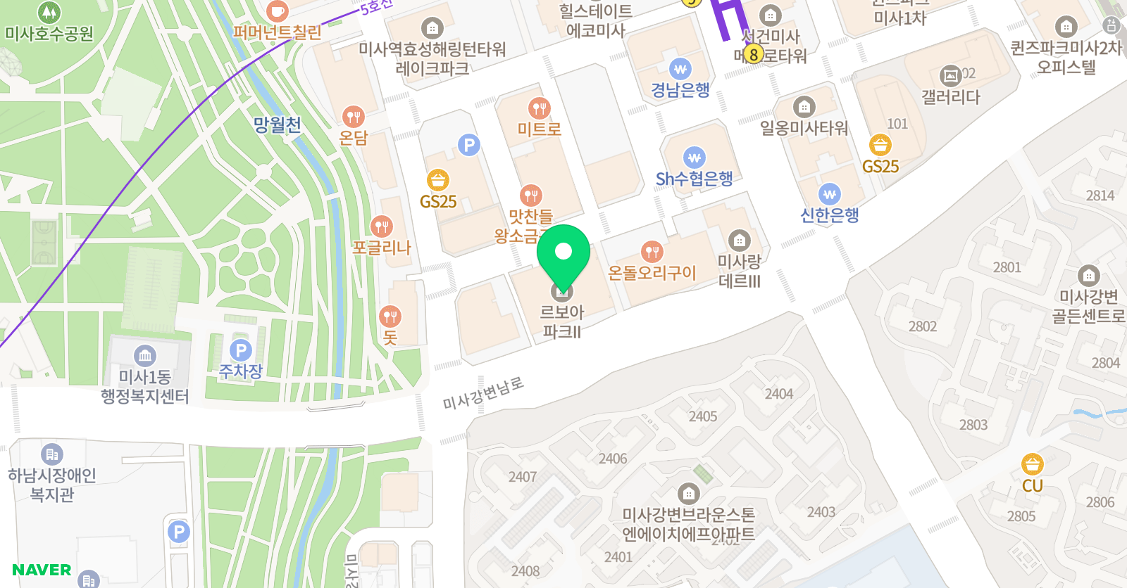 라일라 영어교습소 하남미사 위치