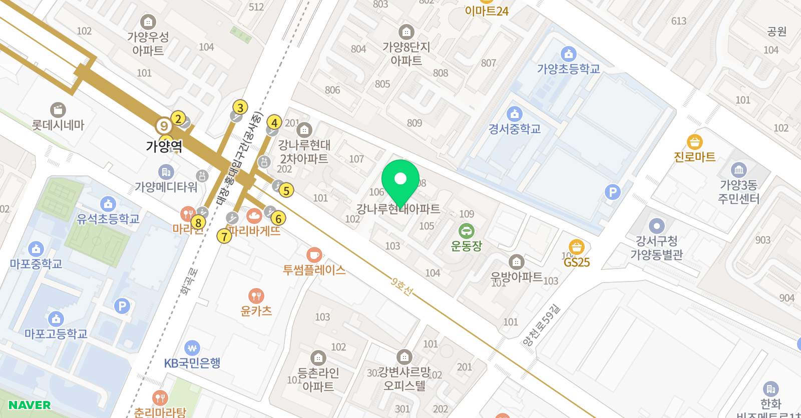 3030영어 가양러닝센터 위치