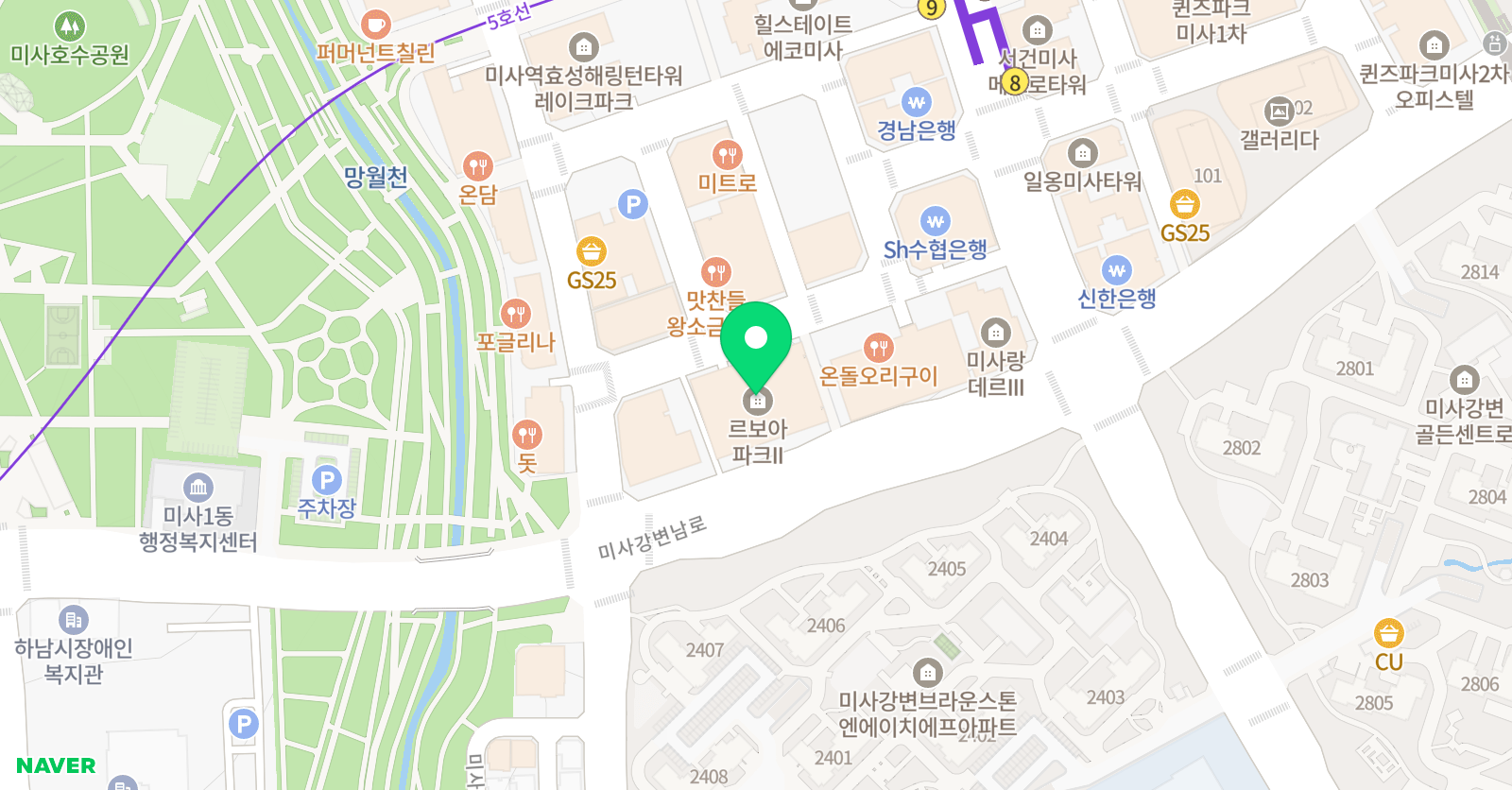 미사아이 중국어 위치
